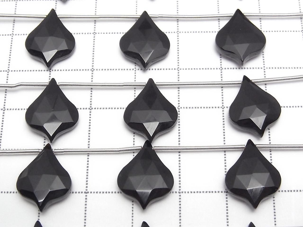 Onyx AAA Lantern Shape Cut 16x12mm 1strand beads (5pcs)