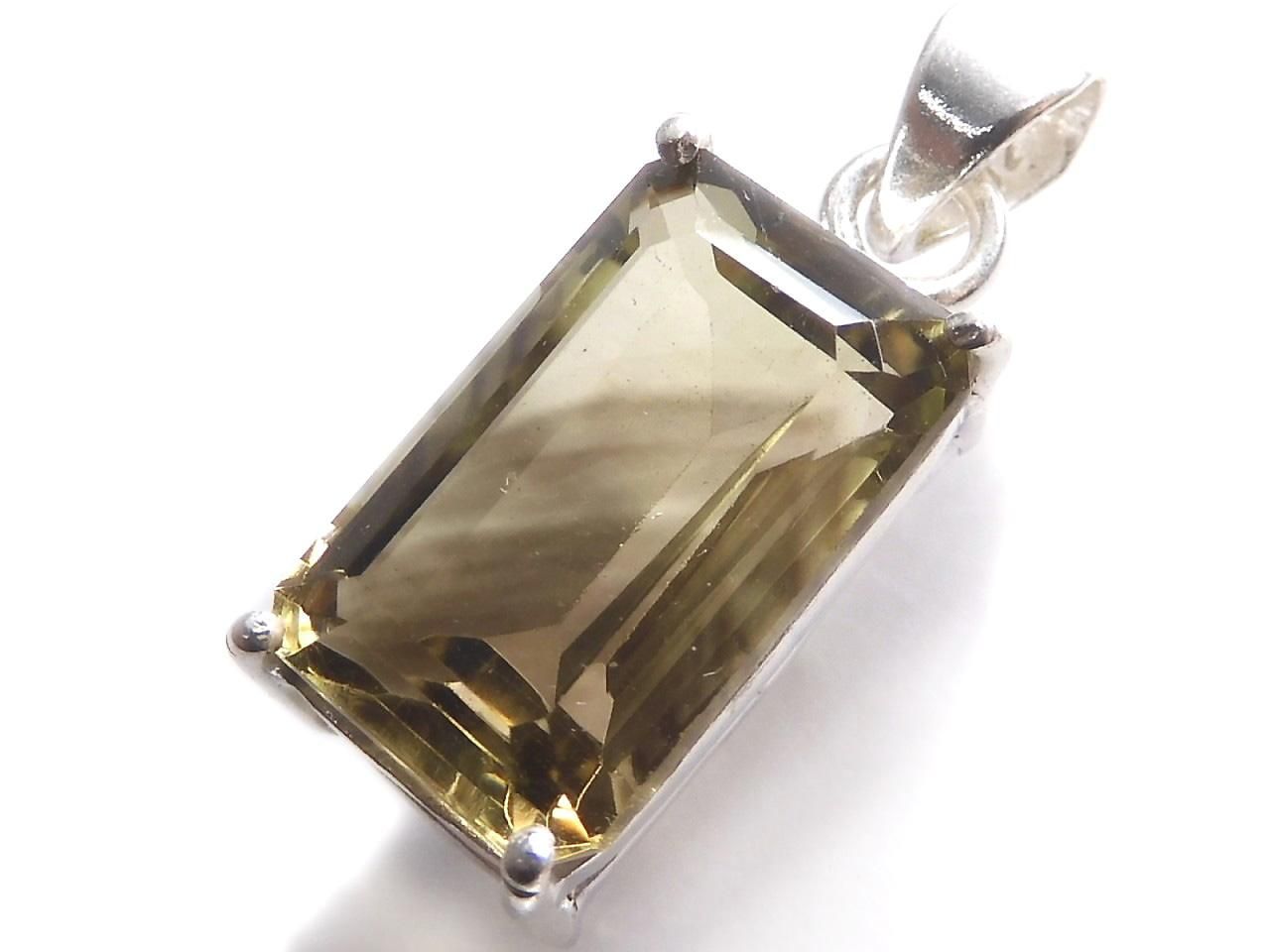 Lemon x Smoky Quartz AAA- Pendant Silver925 NO.44 [One of a kind]