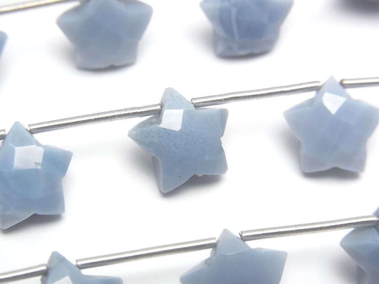 Blue Opal AA++ Faceted Star 10x10mm 1strand beads (6pcs)
