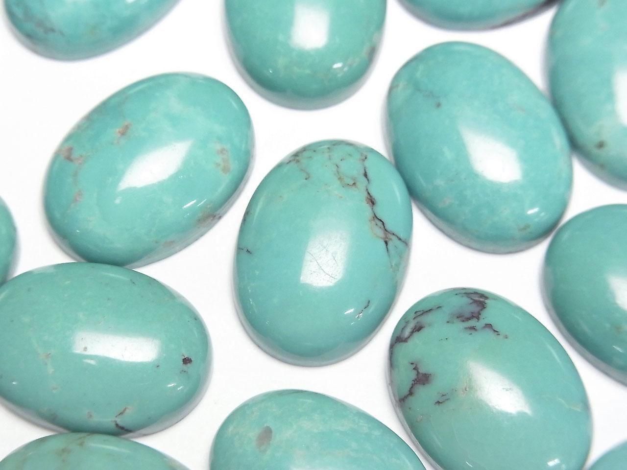 Turquoise AA++ Oval Cabochon 18x13mm [Green] 1pc