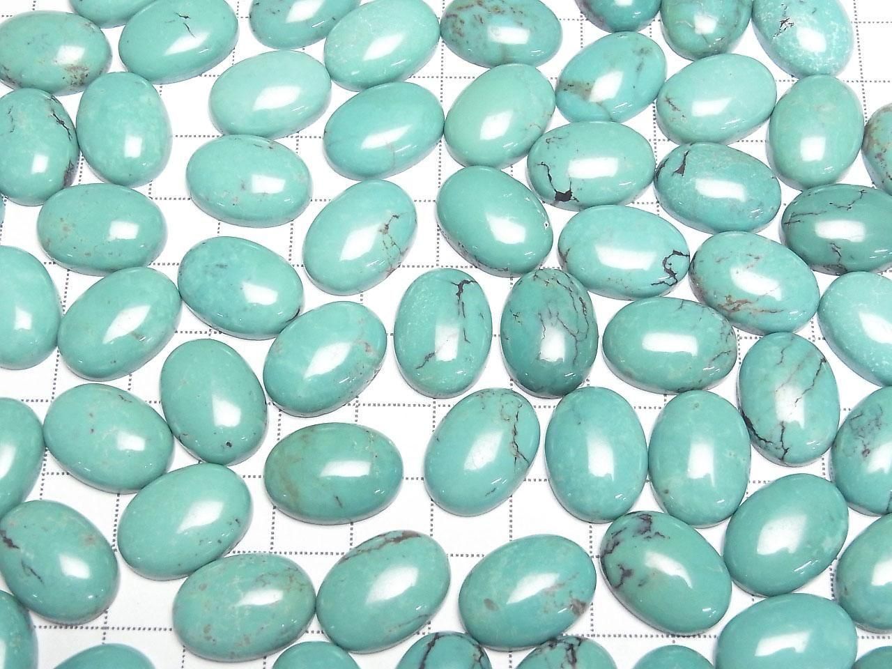 Turquoise AA++ Oval Cabochon 18x13mm [Green] 1pc