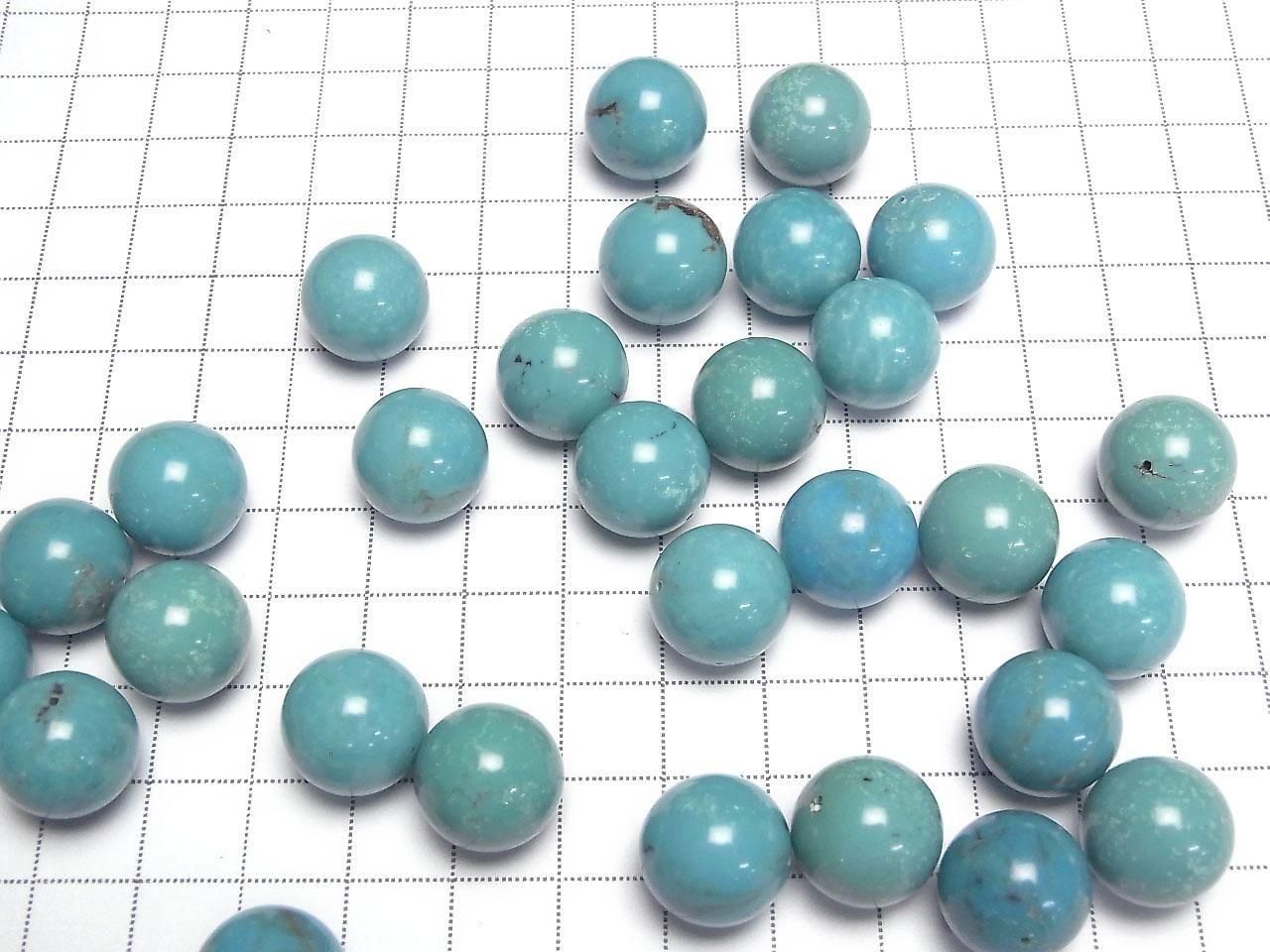 Turquoise AA++ Half Drilled Hole Round 14mm 1pc