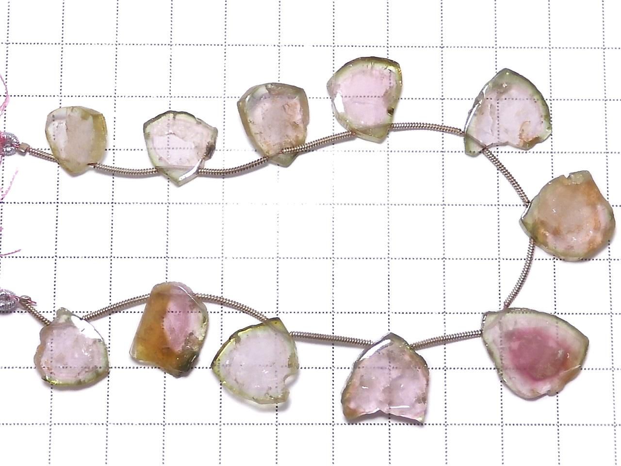 Watermelon Rough Slice Faceted NO.2 [One of a kind]