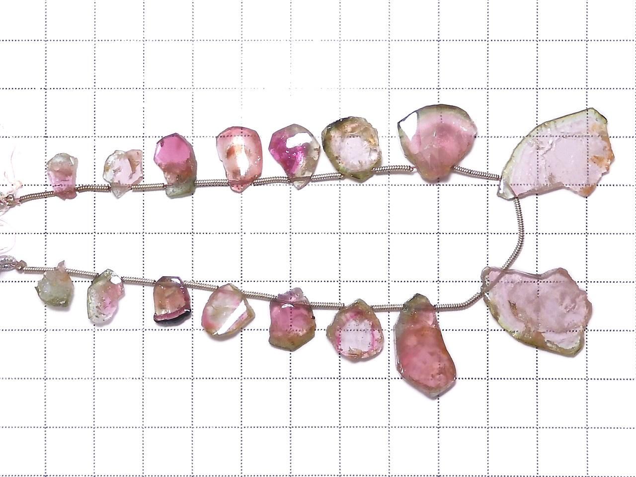 Watermelon Rough Slice Faceted NO.3 [One of a kind]