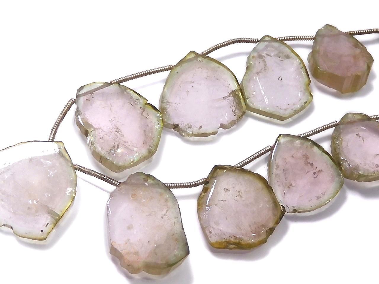 Watermelon Rough Slice Faceted No. 5 [One of a kind]