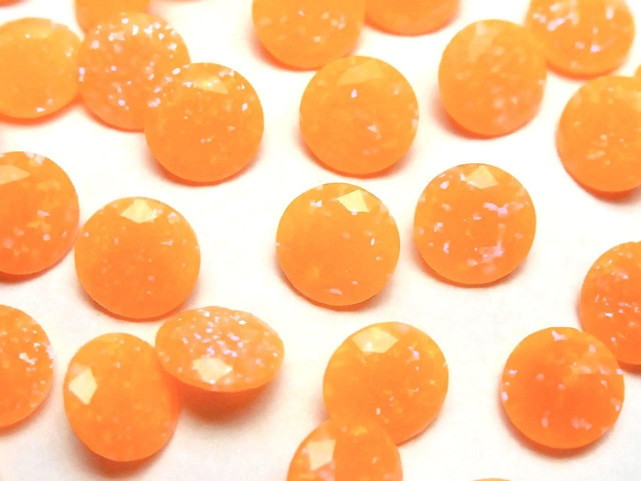 Kyoto Opal Loose Stone Round Faceted 8x8mm [Orange] 1pc