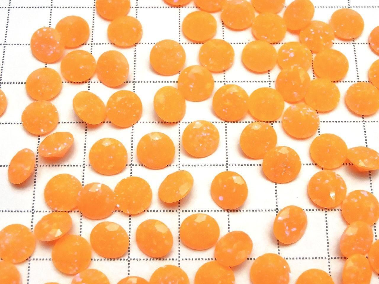 Kyoto Opal Loose Stone Round Faceted 8x8mm [Orange] 1pc