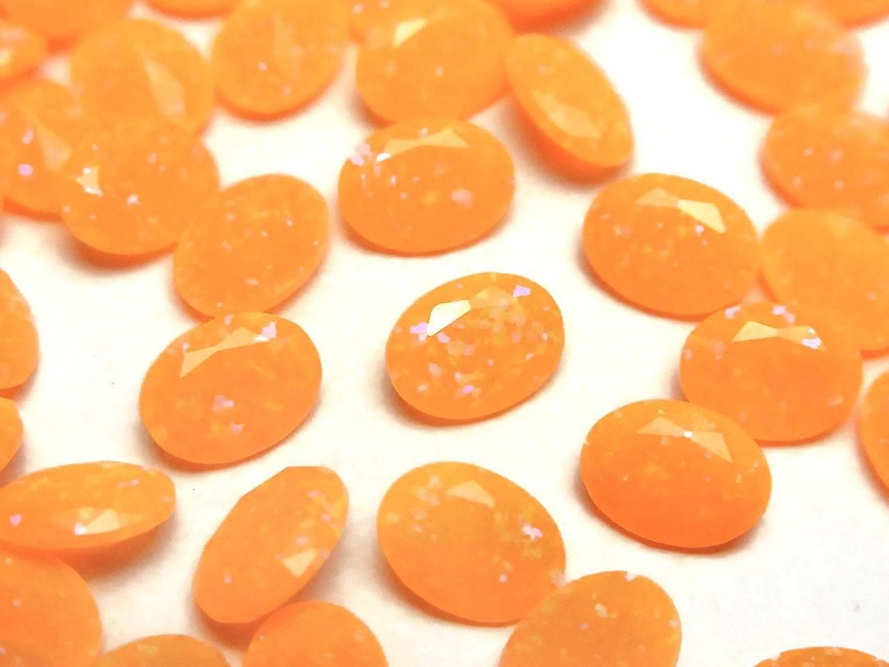 Kyoto Opal Loose Stone Oval Faceted 8x6mm [Orange] 1pc