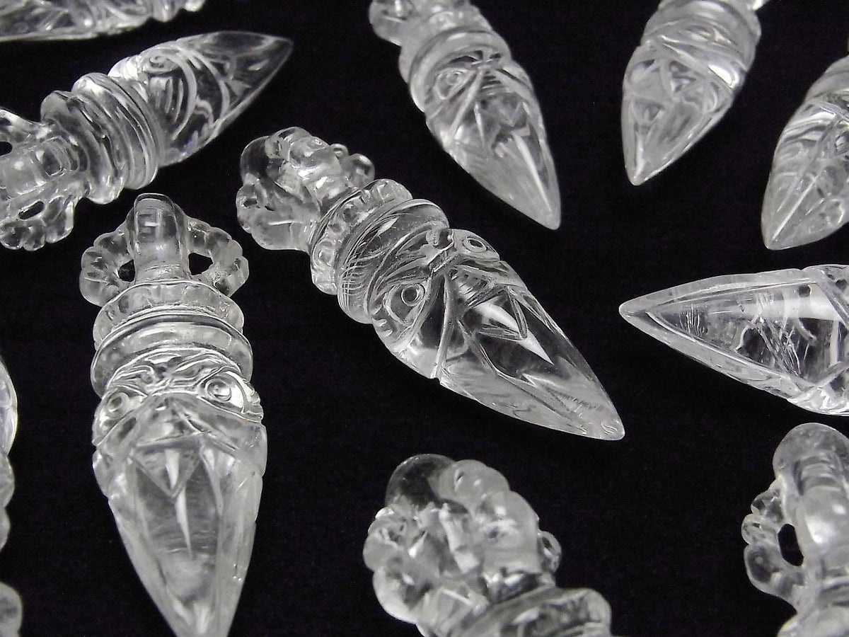 Crystal AAA Phurba 60mm-65mm [Undrilled] 1pc