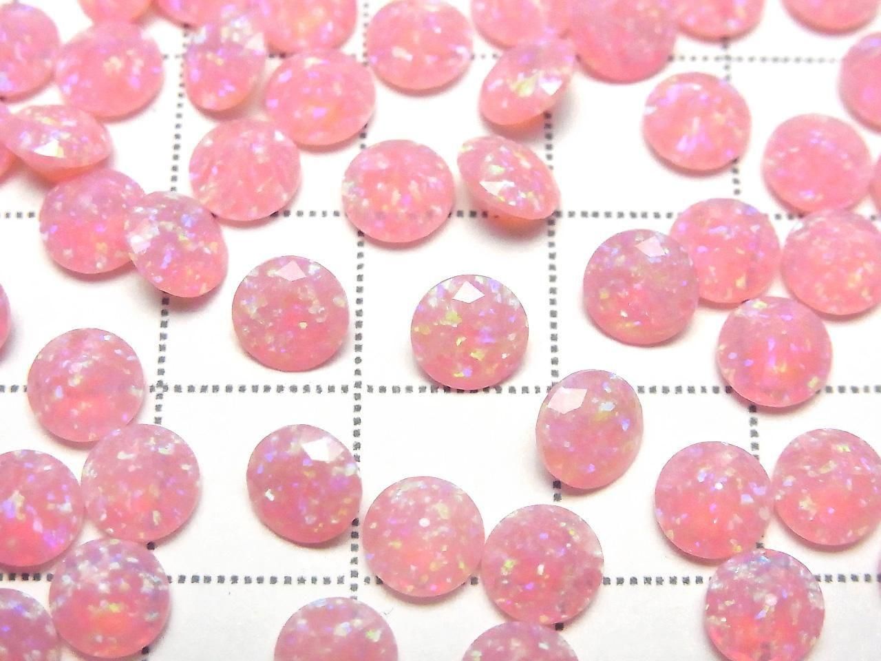 Kyoto Opal Loose Stone Round Faceted 6x6mm [Pink] 1pc