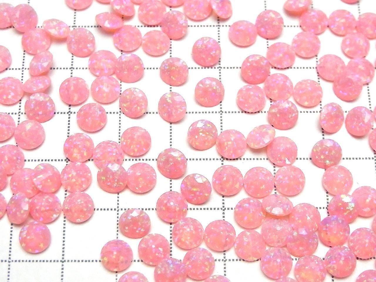 Kyoto Opal Loose Stone Round Faceted 6x6mm [Pink] 1pc