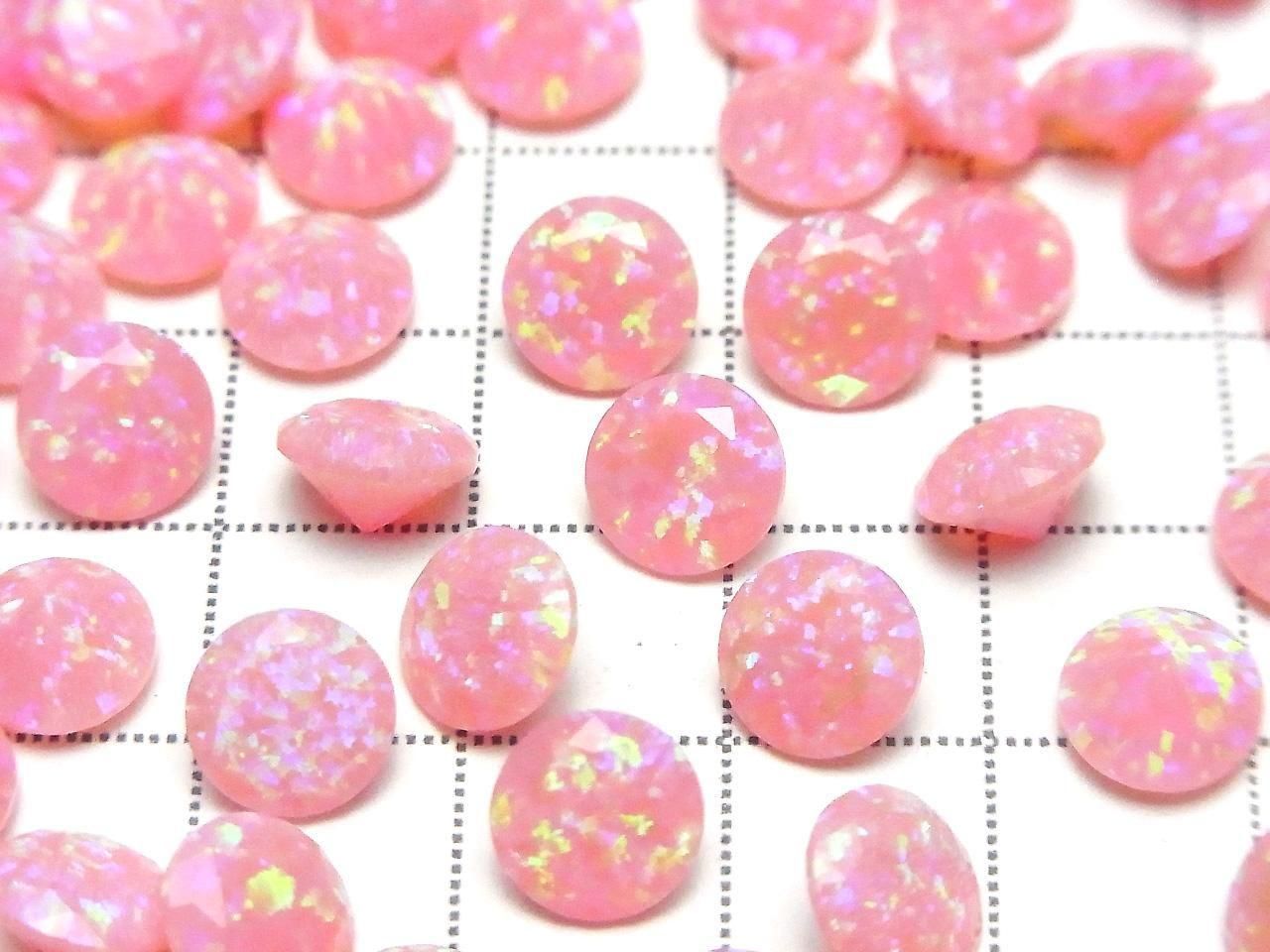Kyoto Opal Loose Stone Round Faceted 8x8mm [Pink] 1pc