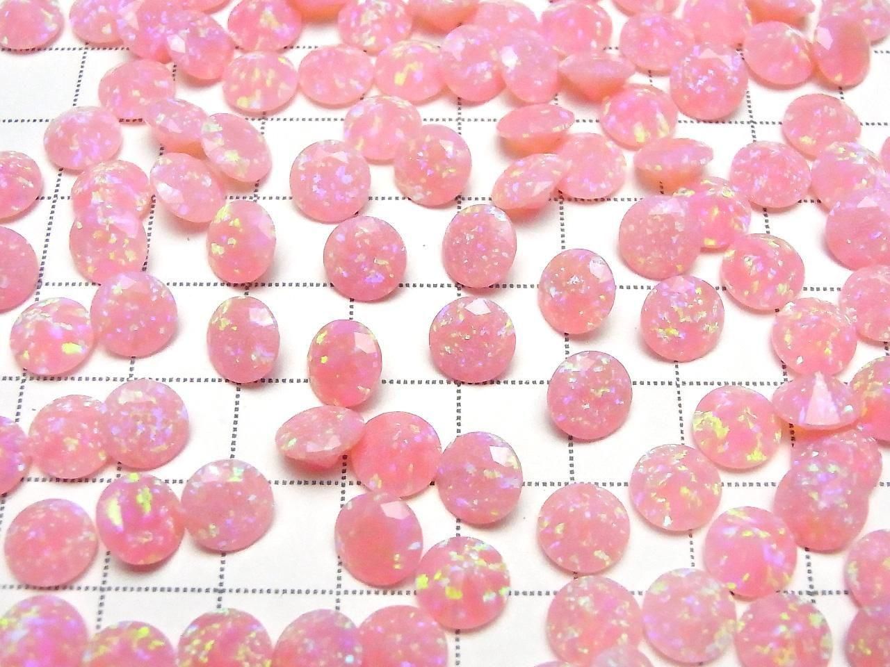 Kyoto Opal Loose Stone Round Faceted 8x8mm [Pink] 1pc