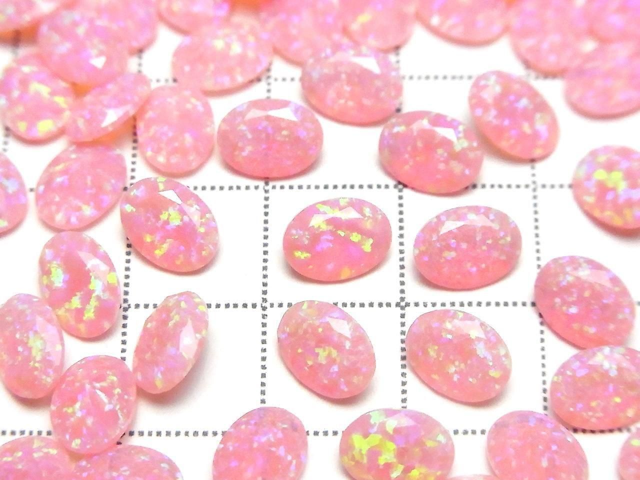 Kyoto Opal Loose Stone Oval Faceted 8x6mm [Pink] 1pc