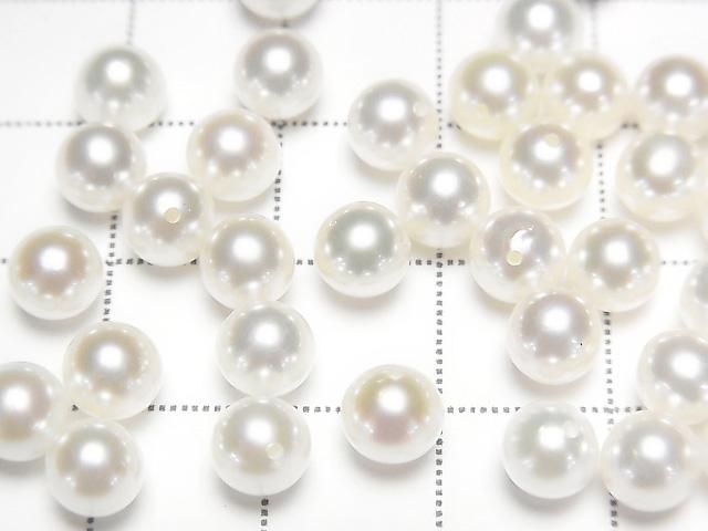 Akoya Pearls AAA Round 5.5mm White [Half Drilled Hole] 1 pair