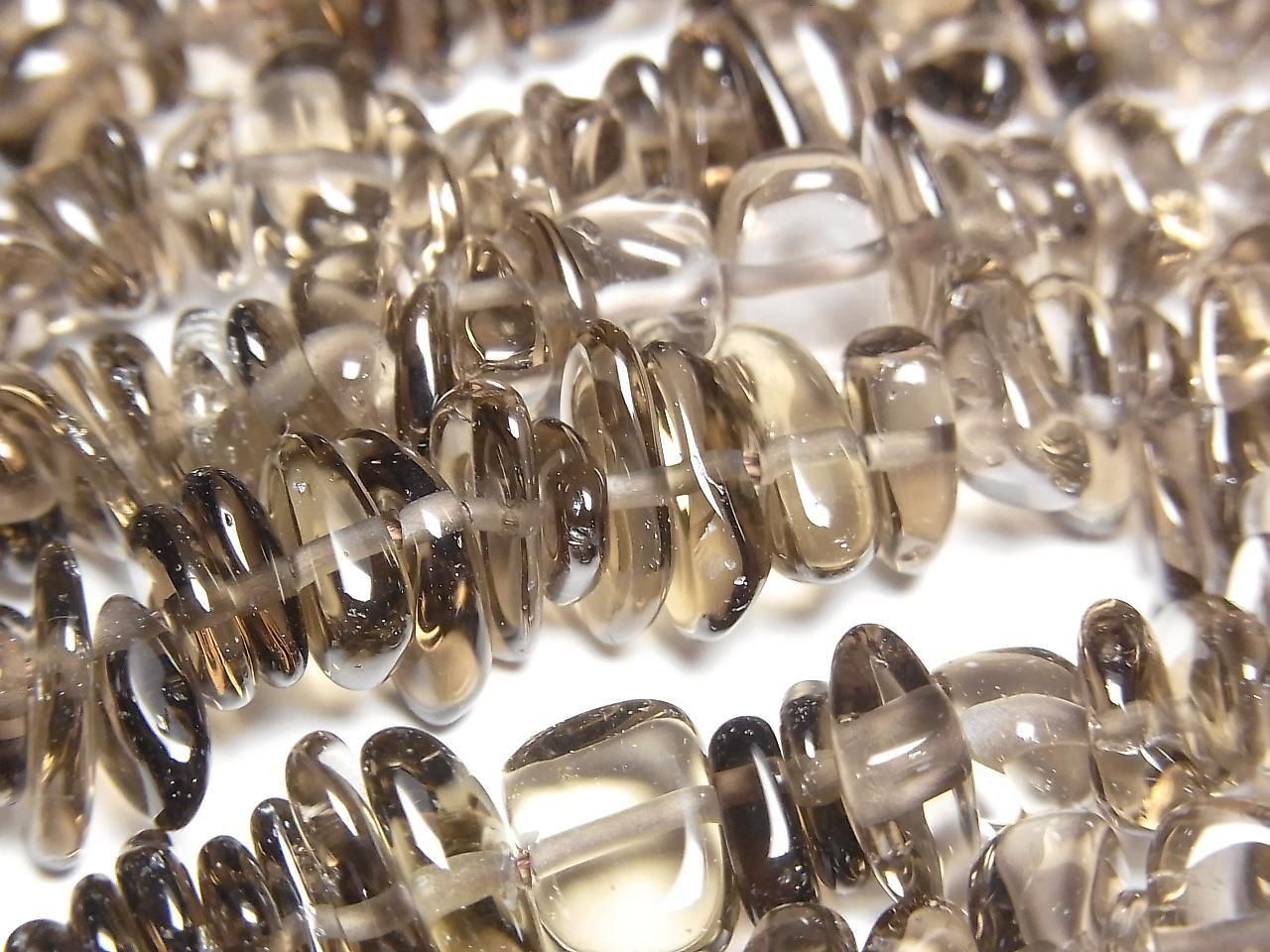 Smoky Quartz AAA Chips (Small Nugget) [Light Color] 1strand beads (approx. 15 inches/38 cm)