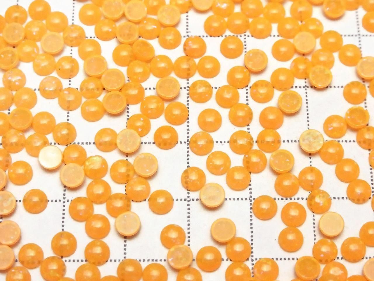Kyoto Opal Round Cabochon 4x4mm [Orange] 5pcs
