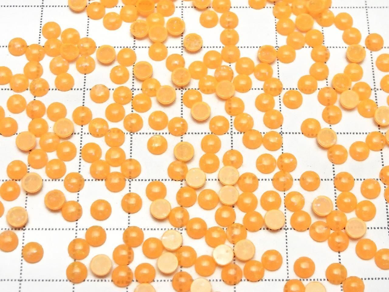 Kyoto Opal Round Cabochon 4x4mm [Orange] 5pcs