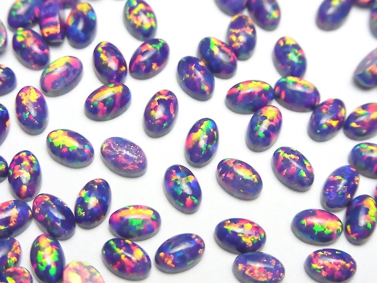 Kyoto Opal Oval Cabochon 6x4mm [Purple] 3pcs