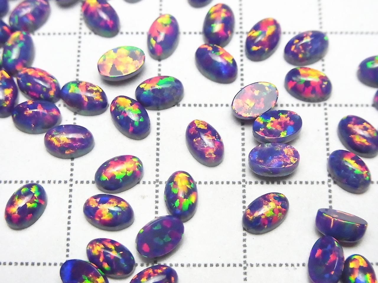 Kyoto Opal Oval Cabochon 6x4mm [Purple] 3pcs