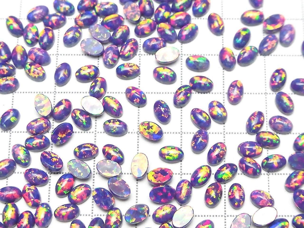 Kyoto Opal Oval Cabochon 6x4mm [Purple] 3pcs