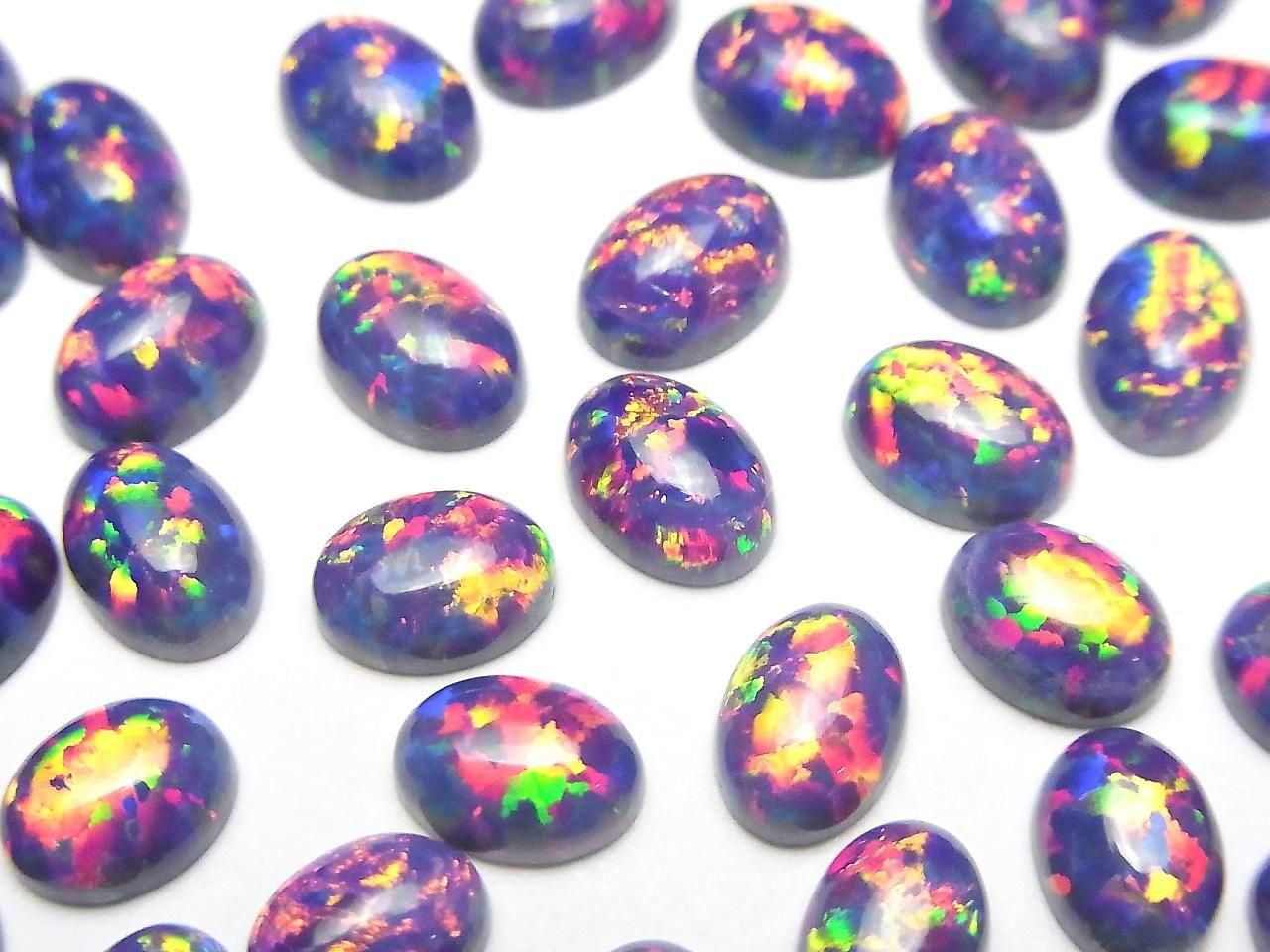 Kyoto Opal Oval Cabochon 8x6mm [Purple] 2pcs