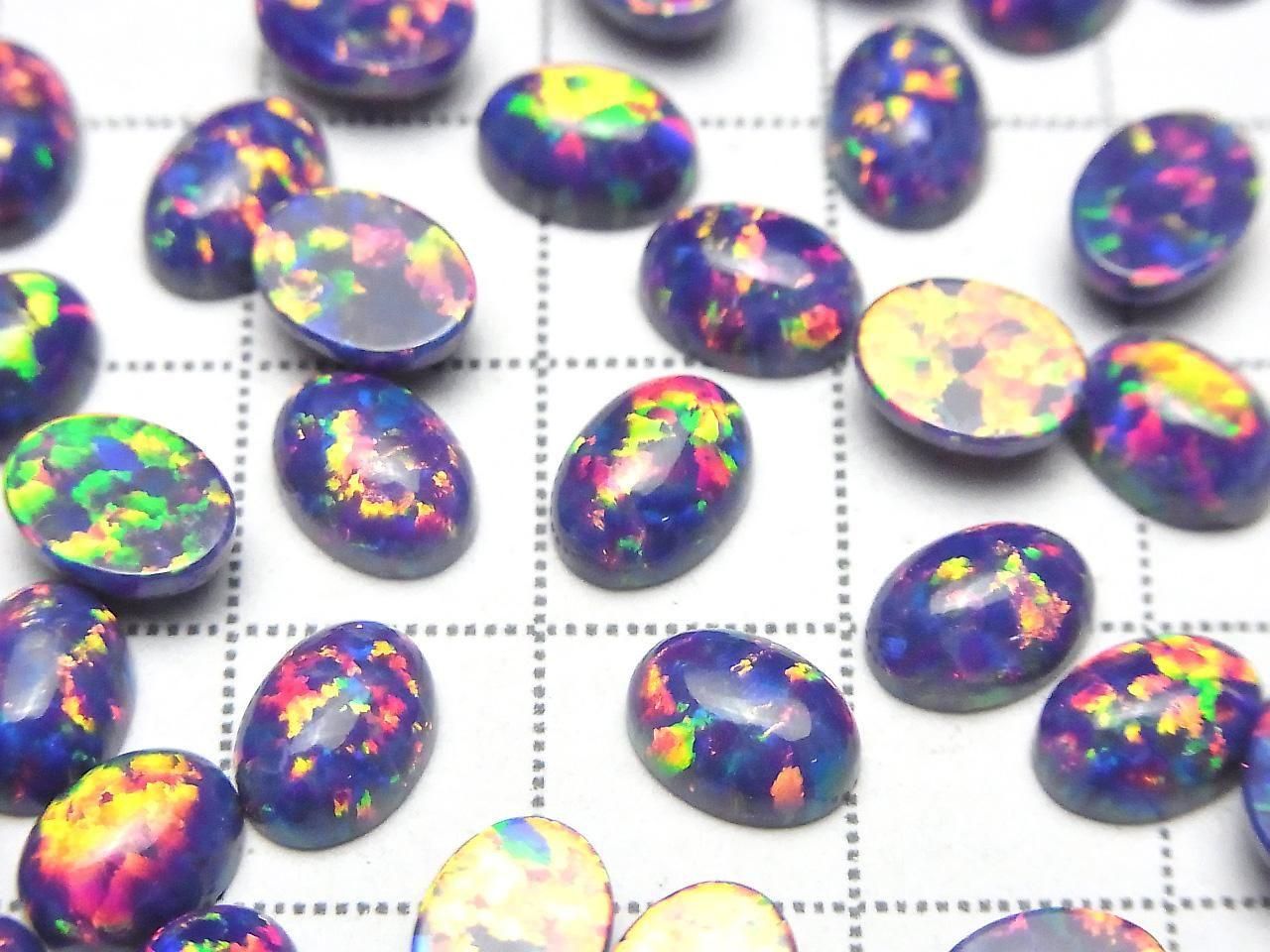 Kyoto Opal Oval Cabochon 8x6mm [Purple] 2pcs