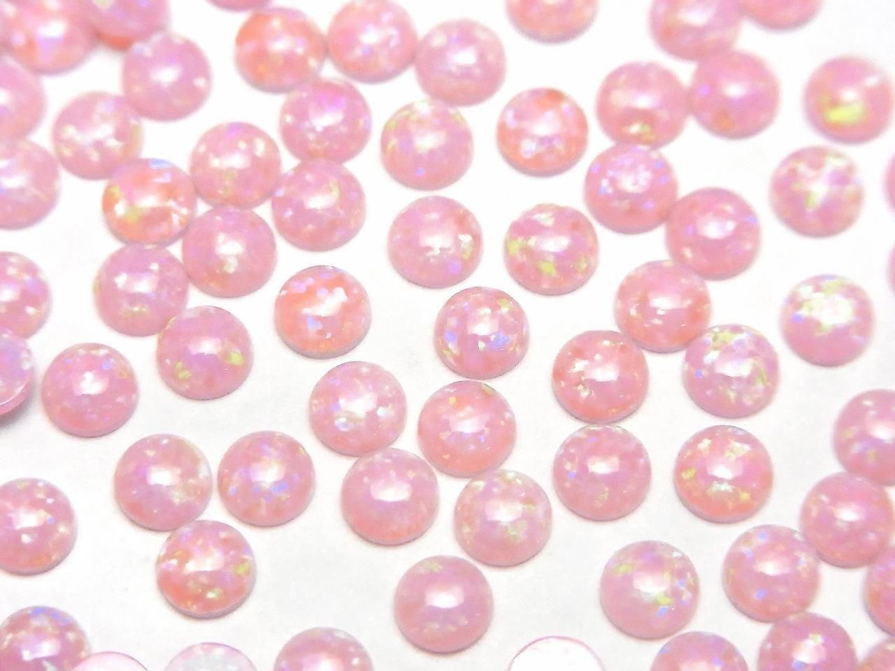 Kyoto Opal Round Cabochon 4x4mm [Pink] 5pcs