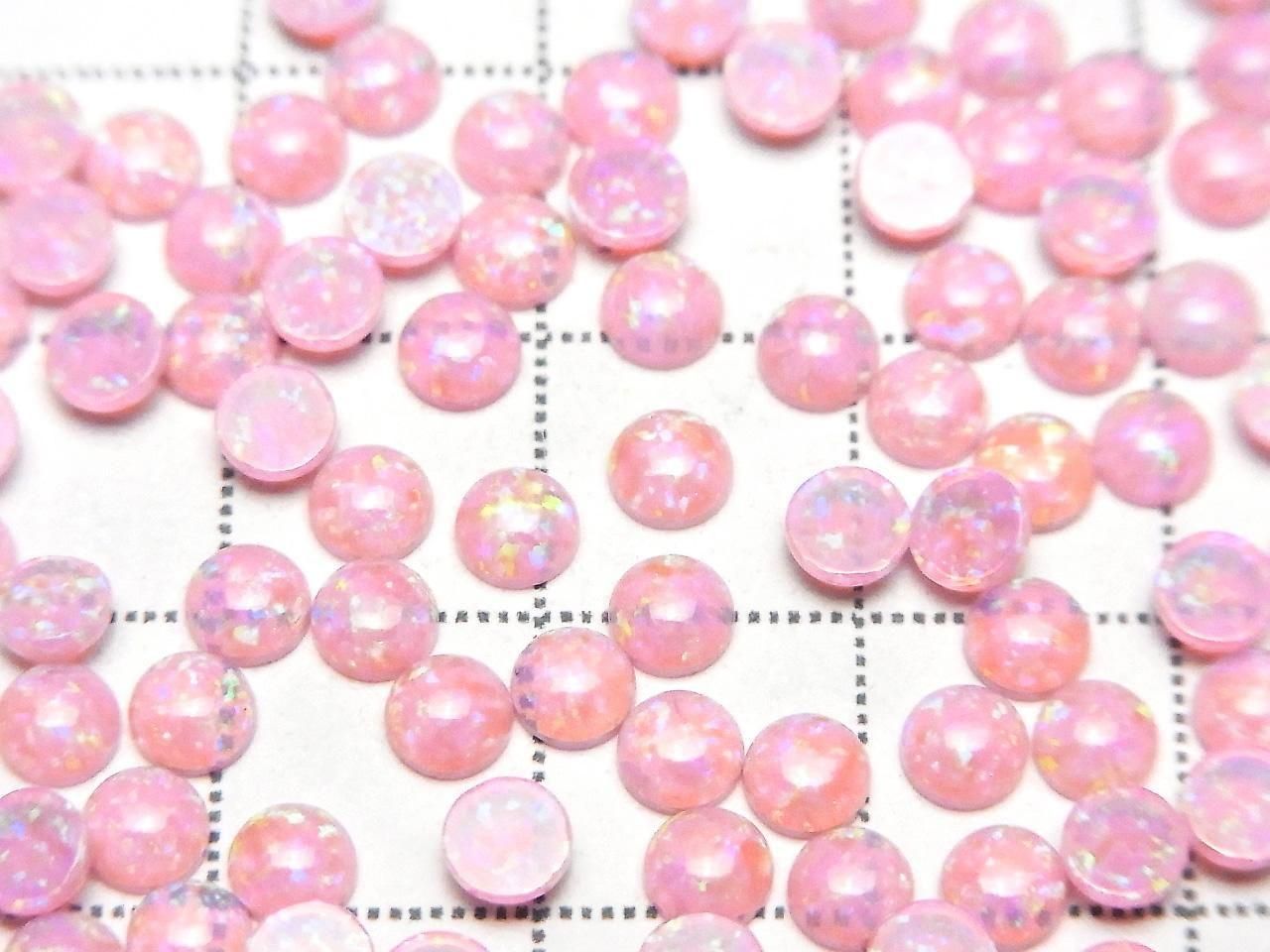 Kyoto Opal Round Cabochon 4x4mm [Pink] 5pcs