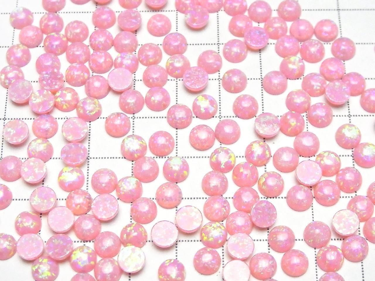 Kyoto Opal Round Cabochon 6x6mm [Pink] 3pcs