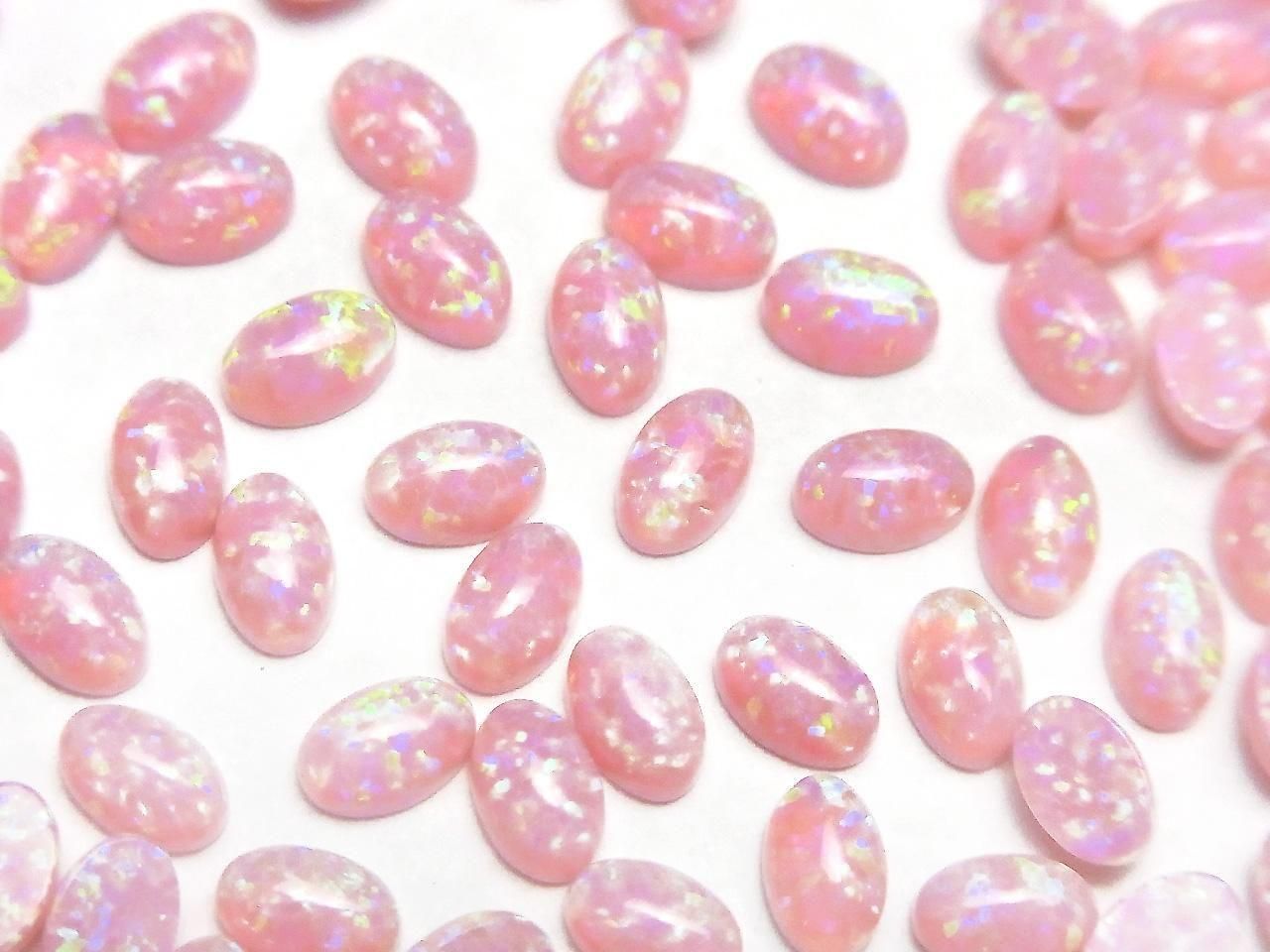 Kyoto Opal Oval Cabochon 6x4mm [Pink] 3pcs