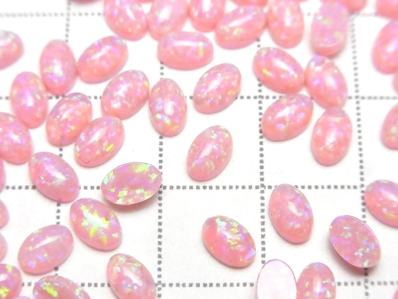 Kyoto Opal Oval Cabochon 6x4mm [Pink] 3pcs