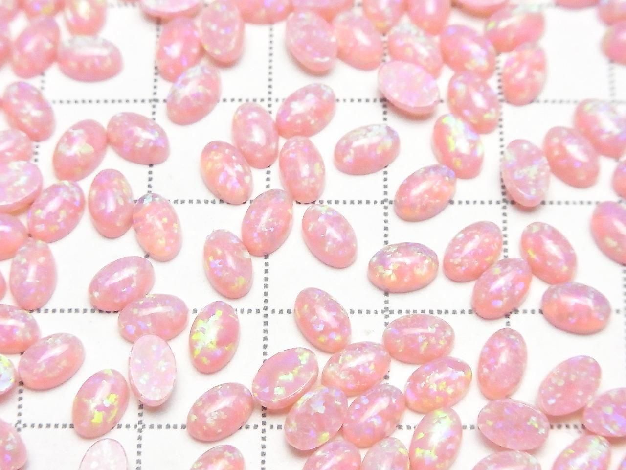 Kyoto Opal Oval Cabochon 6x4mm [Pink] 3pcs