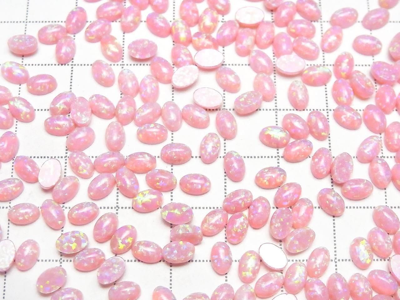 Kyoto Opal Oval Cabochon 6x4mm [Pink] 3pcs