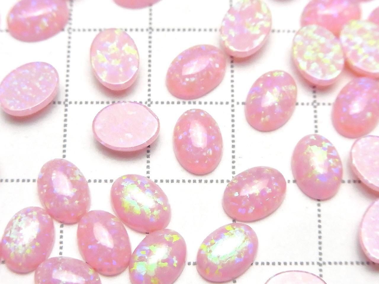 Kyoto Opal Oval Cabochon 8x6mm [Pink] 2pcs