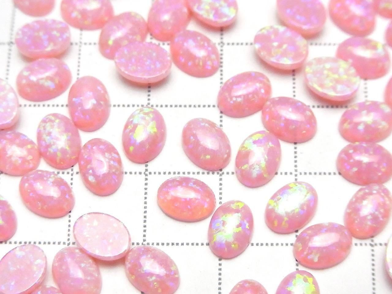 Kyoto Opal Oval Cabochon 8x6mm [Pink] 2pcs