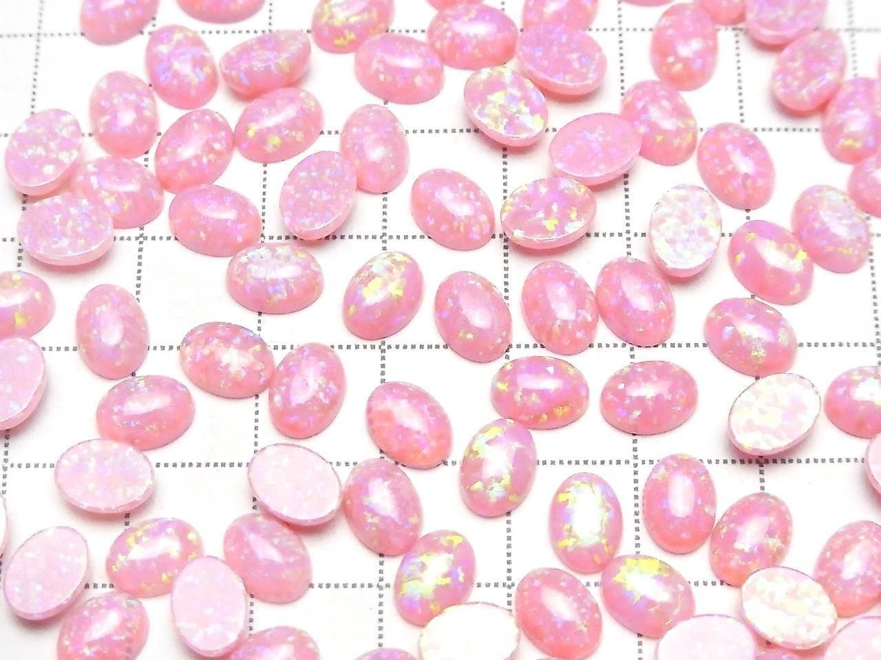 Kyoto Opal Oval Cabochon 8x6mm [Pink] 2pcs