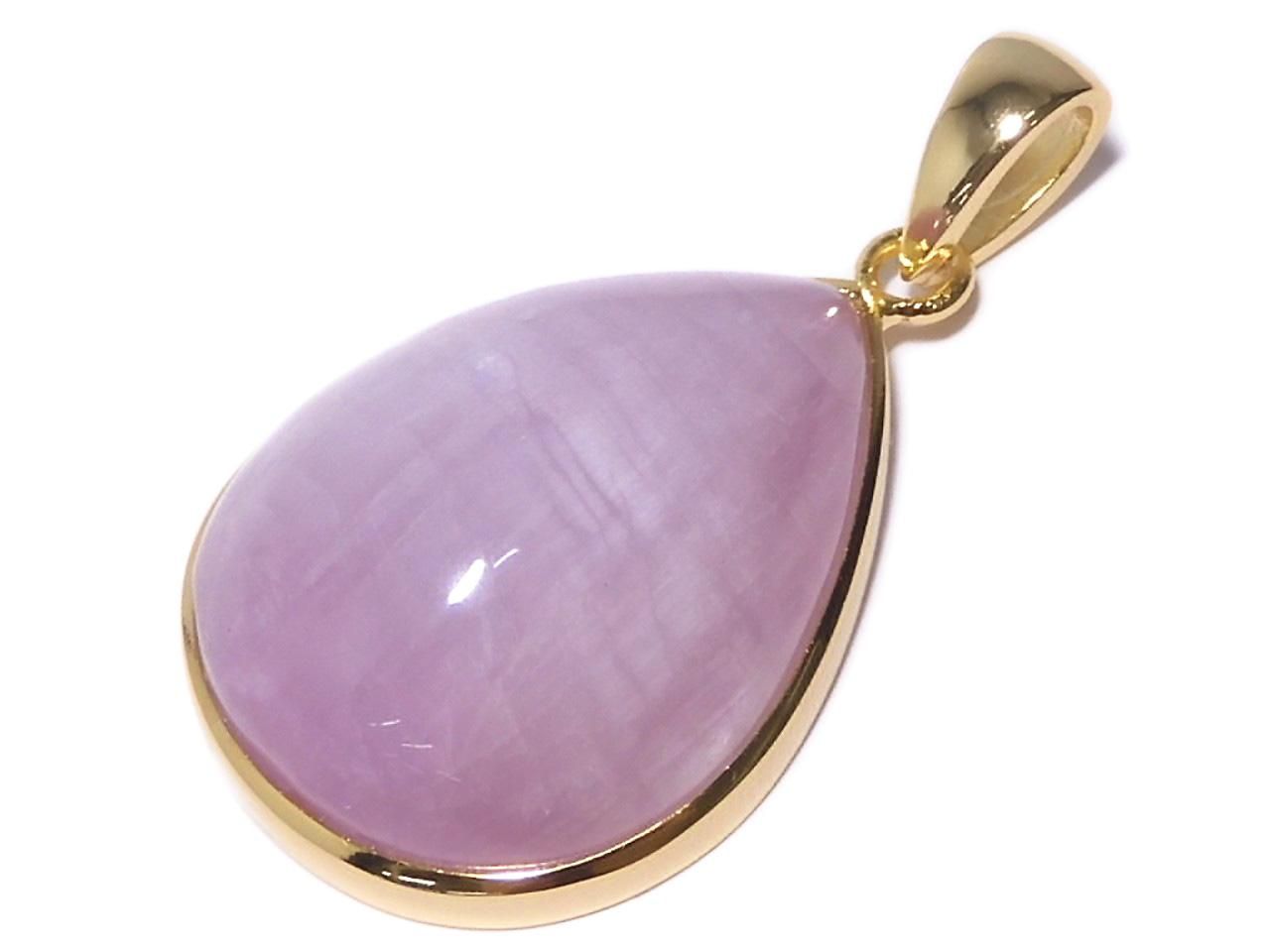 Nigerian Kunzite AAA- Pendant 18KGP NO.77 [One of a kind]