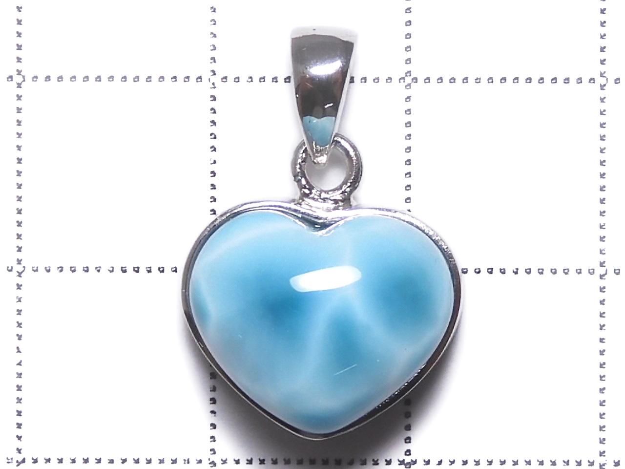 Larimar Pectolite AAA Pendant Silver925 NO.396 [One of a kind]
