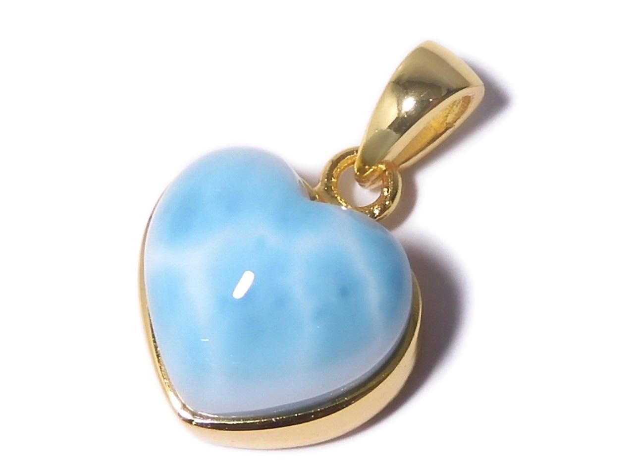 Larimar Pectolite AAA Pendant 18KGP NO.402 [One of a kind]