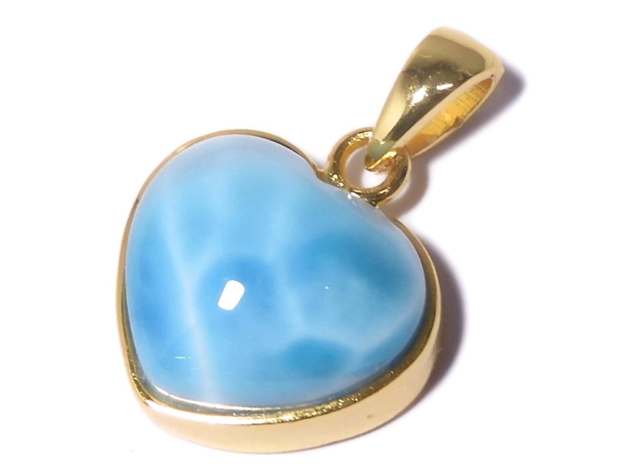 Larimar Pectolite AAA Pendant 18KGP NO.403 [One of a kind]