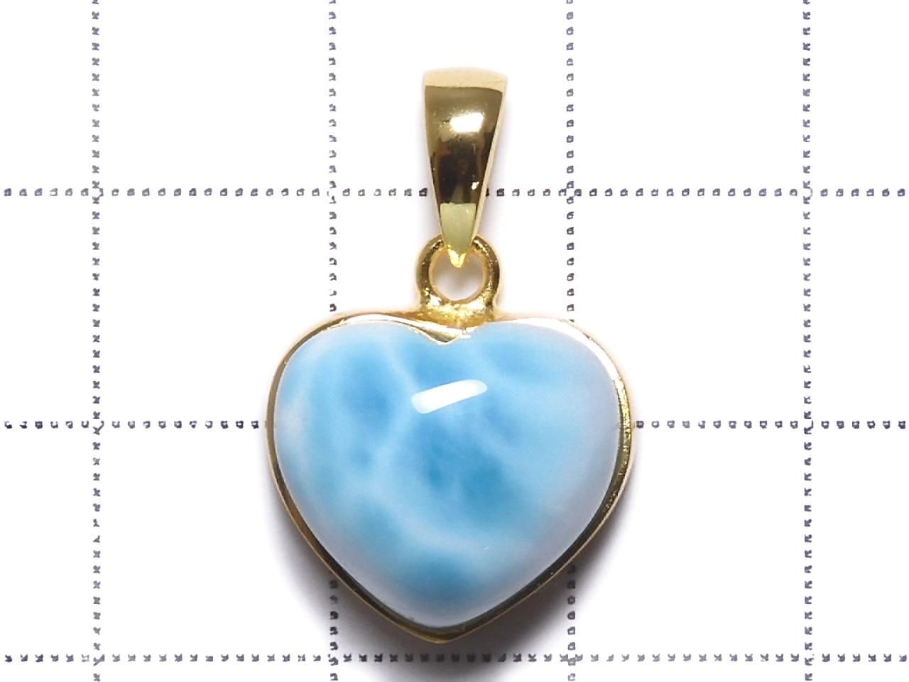 Larimar Pectolite AAA Pendant 18KGP NO.404 [One of a kind]