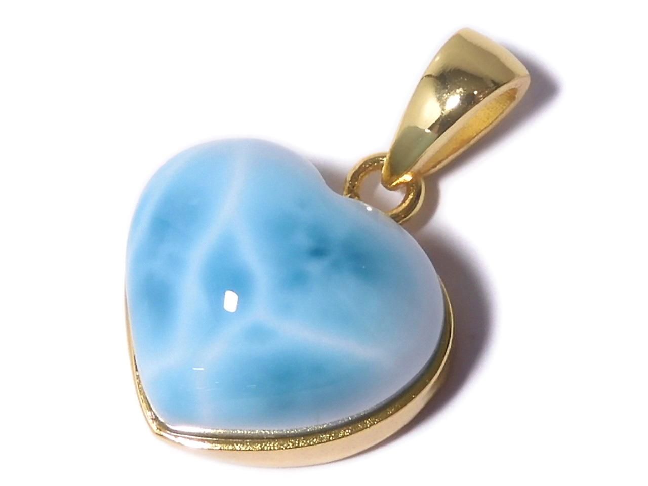 Larimar Pectolite AAA Pendant 18KGP NO.405 [One of a kind]