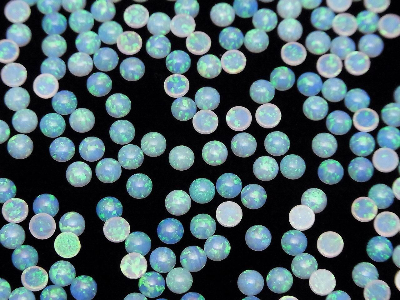 Kyoto Opal Round Cabochon 4x4mm [White] 5pcs