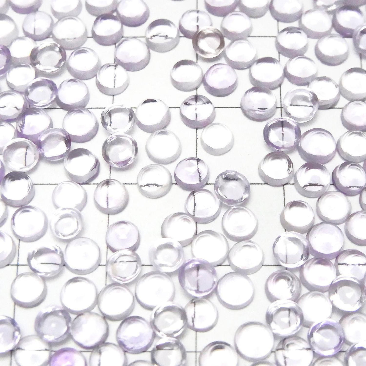 High Quality Pink Amethyst AAA Round Cabochon 4x4mm 10pcs