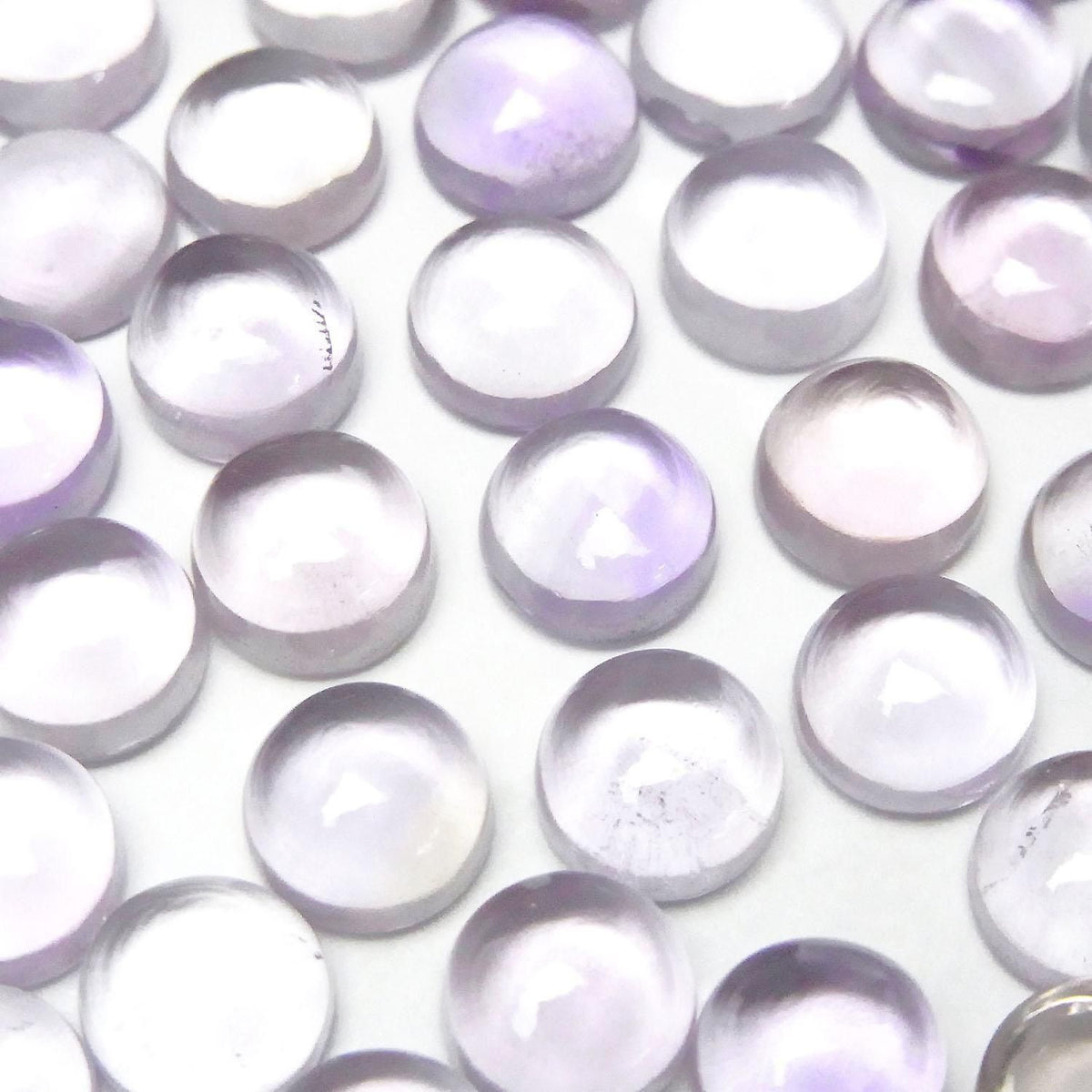 High Quality Pink Amethyst AAA Round Cabochon 8x8mm 2pcs
