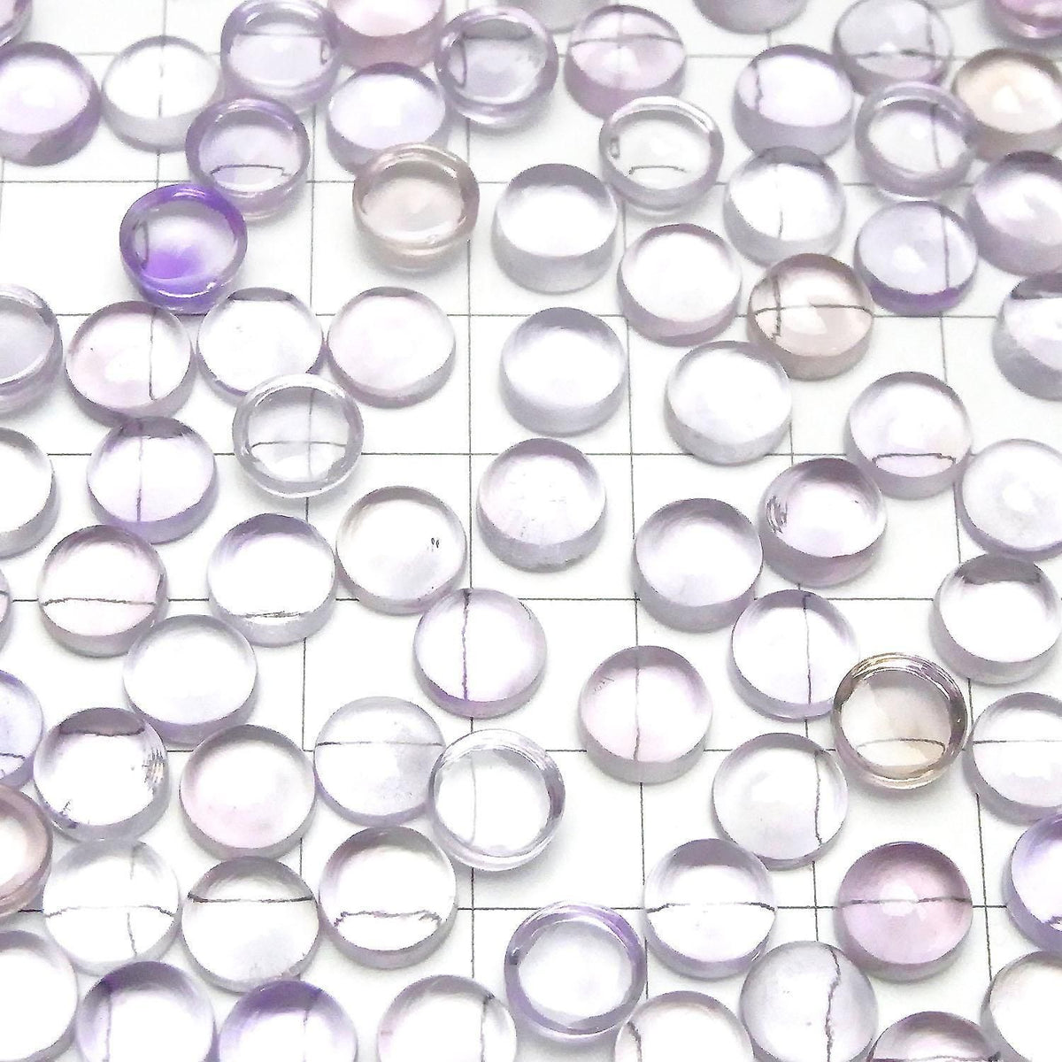 High Quality Pink Amethyst AAA Round Cabochon 8x8mm 2pcs