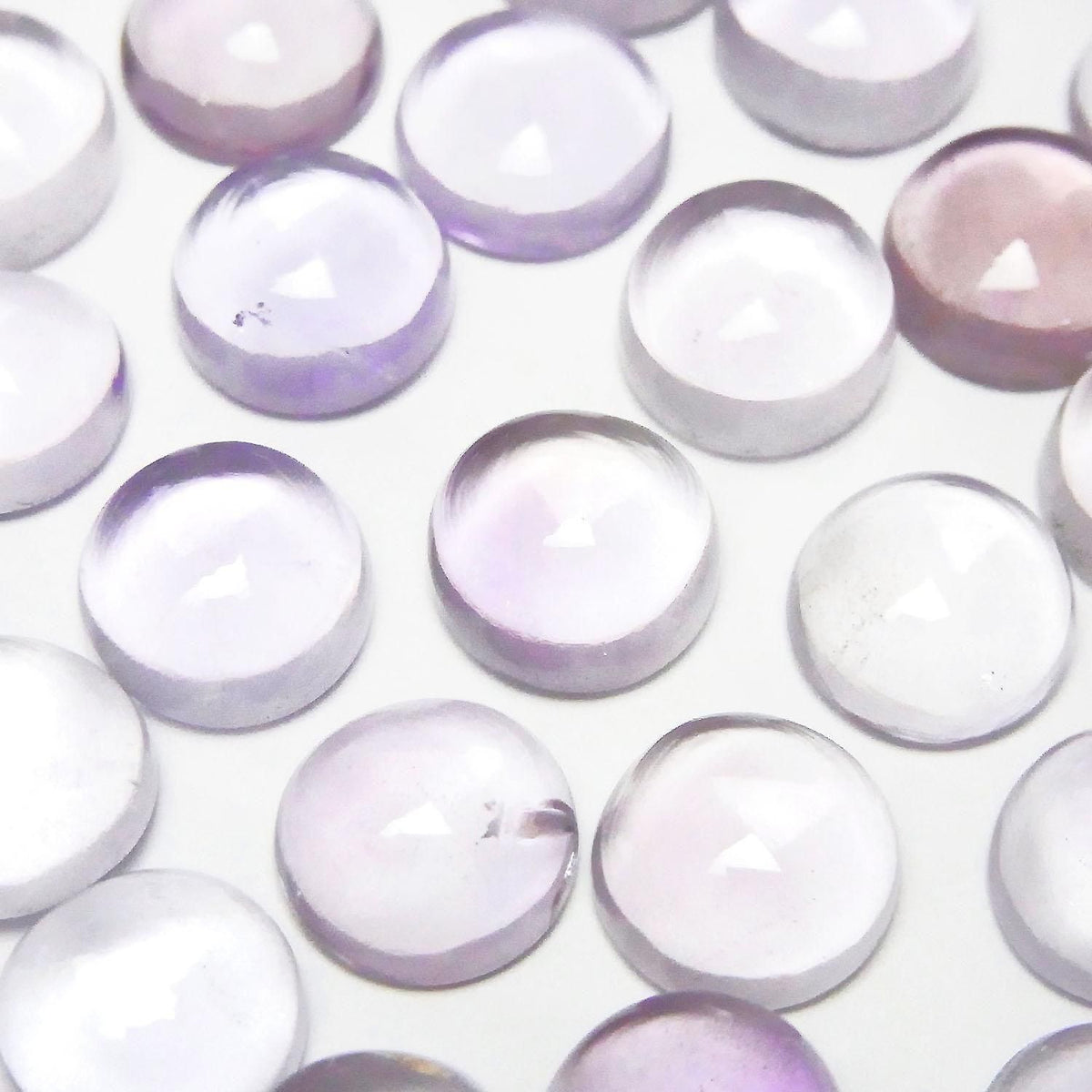 High Quality Pink Amethyst AAA Round Cabochon 10x10mm 2pcs