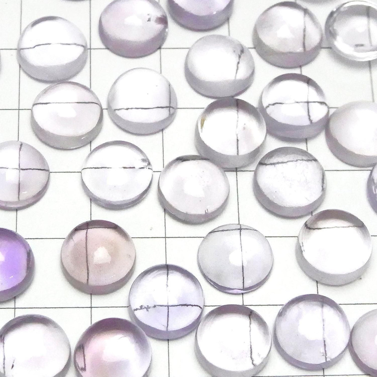High Quality Pink Amethyst AAA Round Cabochon 10x10mm 2pcs