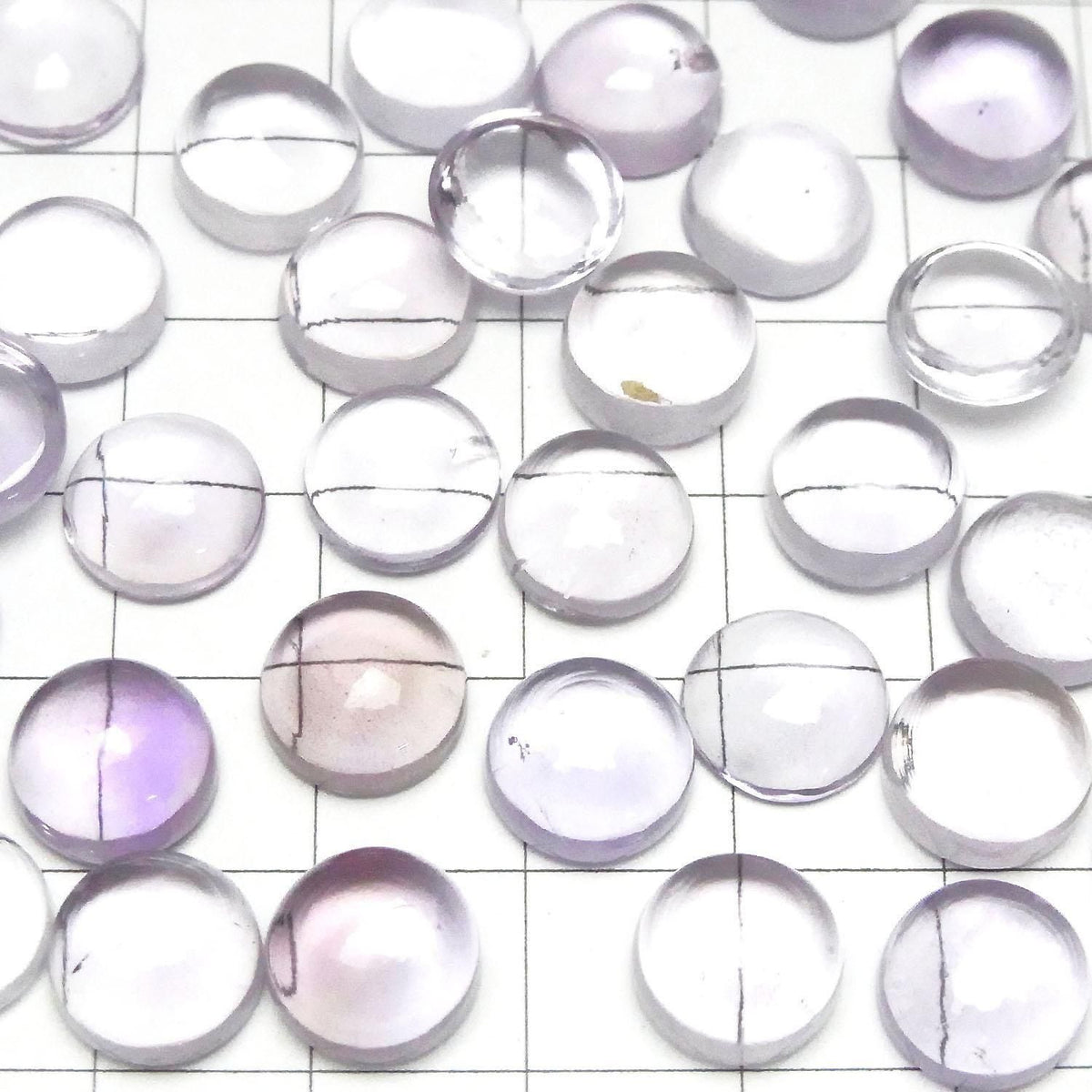High Quality Pink Amethyst AAA Round Cabochon 10x10mm 2pcs